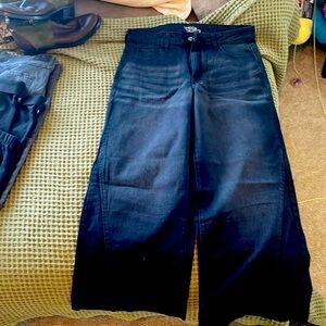 Time and tru REALLY wide leg black jeans